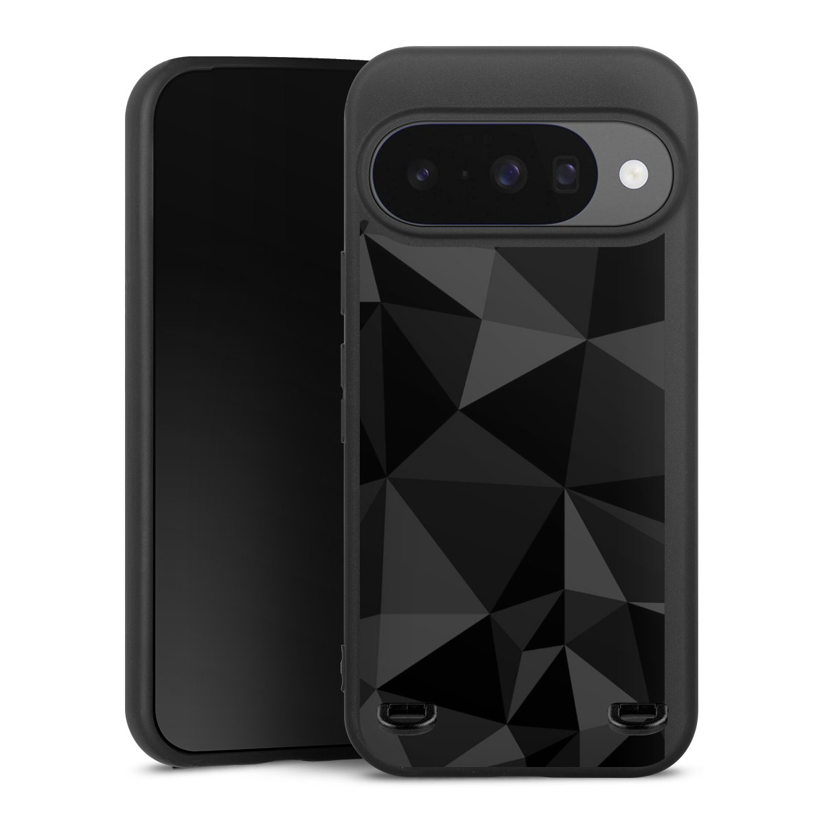Motif Polygone Noir