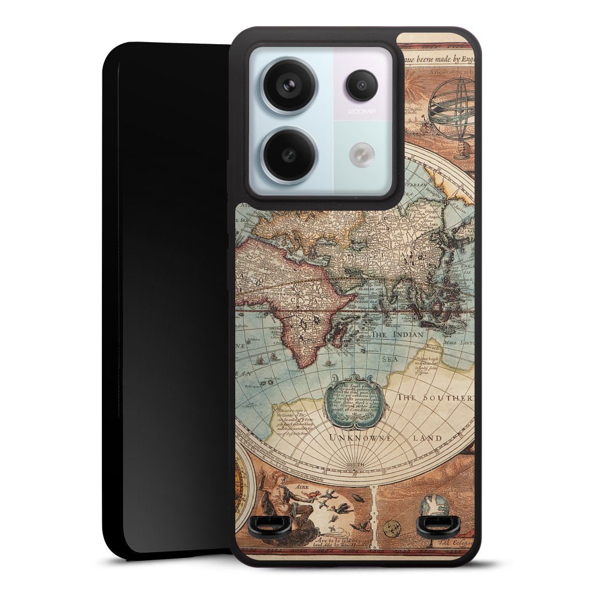Mappa del mondo vintage