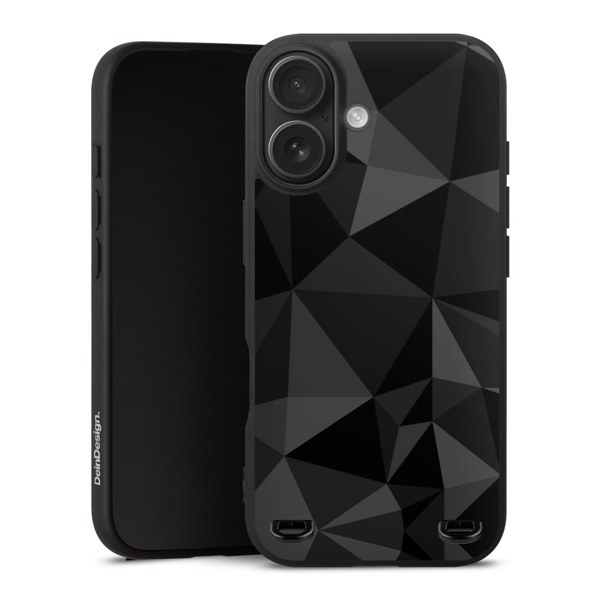Motif Polygone Noir