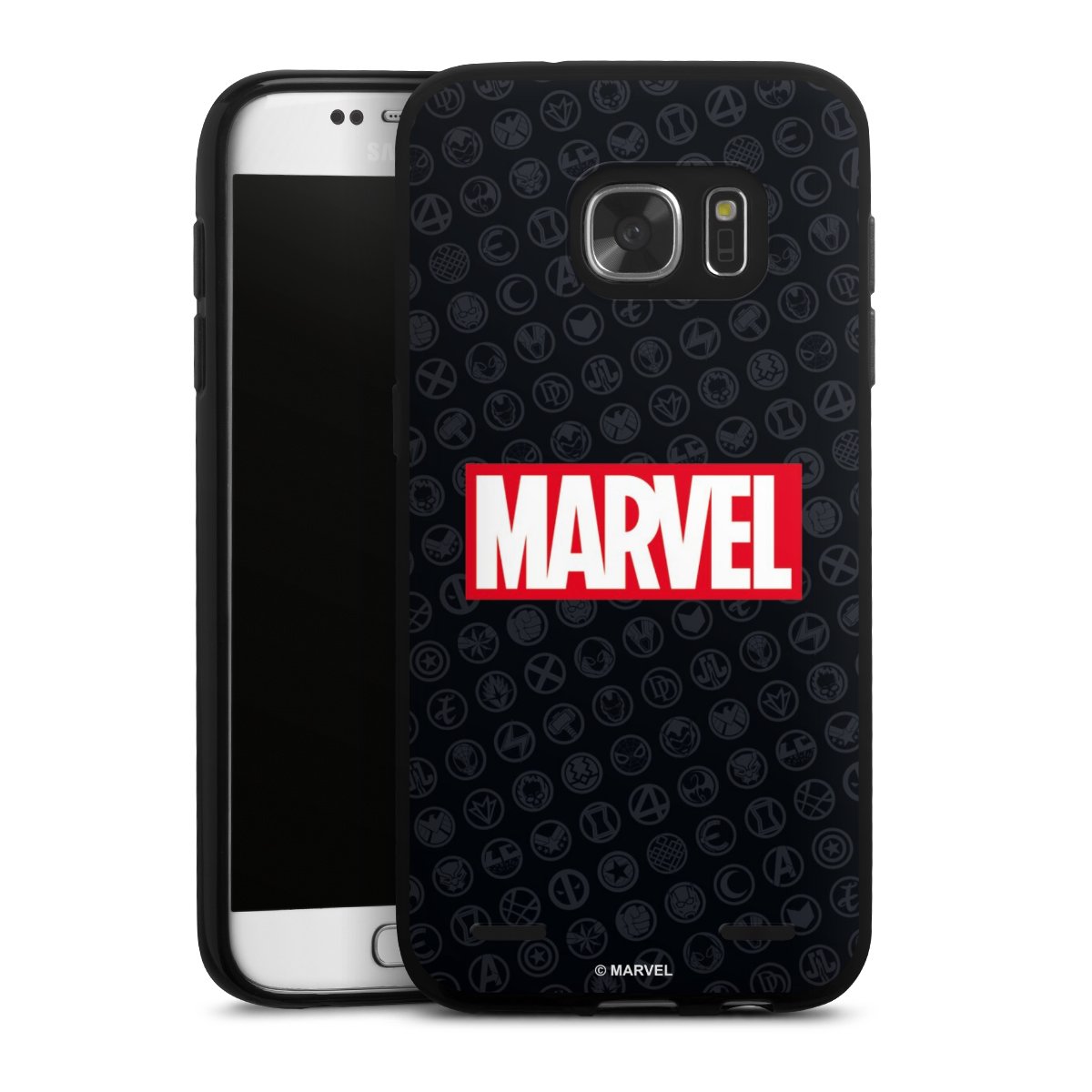 Marvel Logo Black Red 