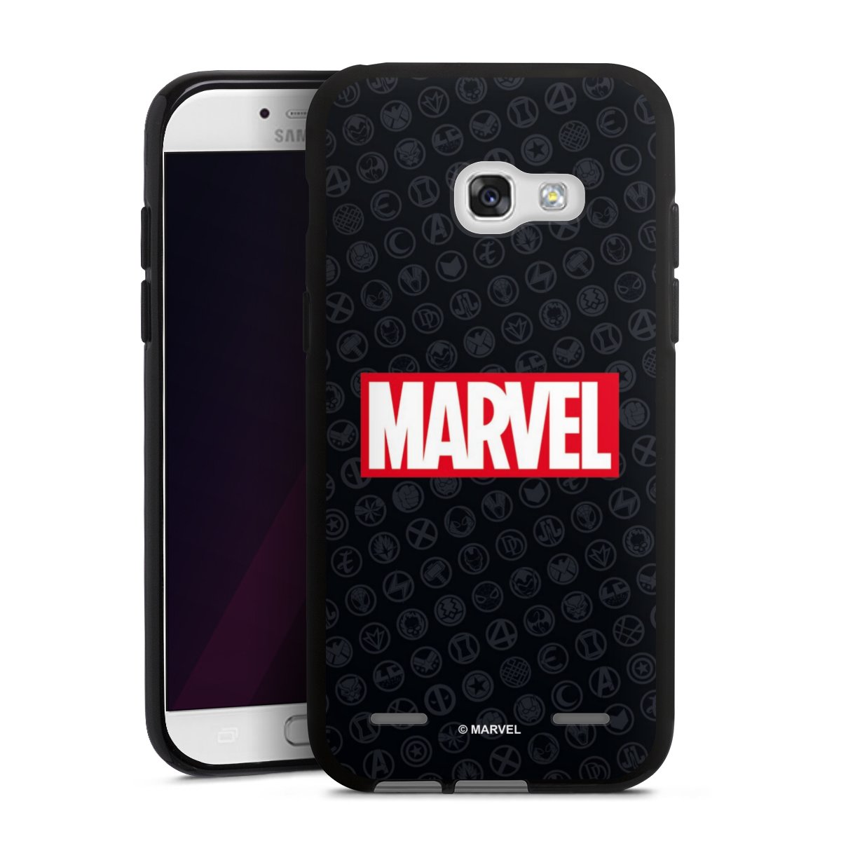 Marvel Logo Black Red 