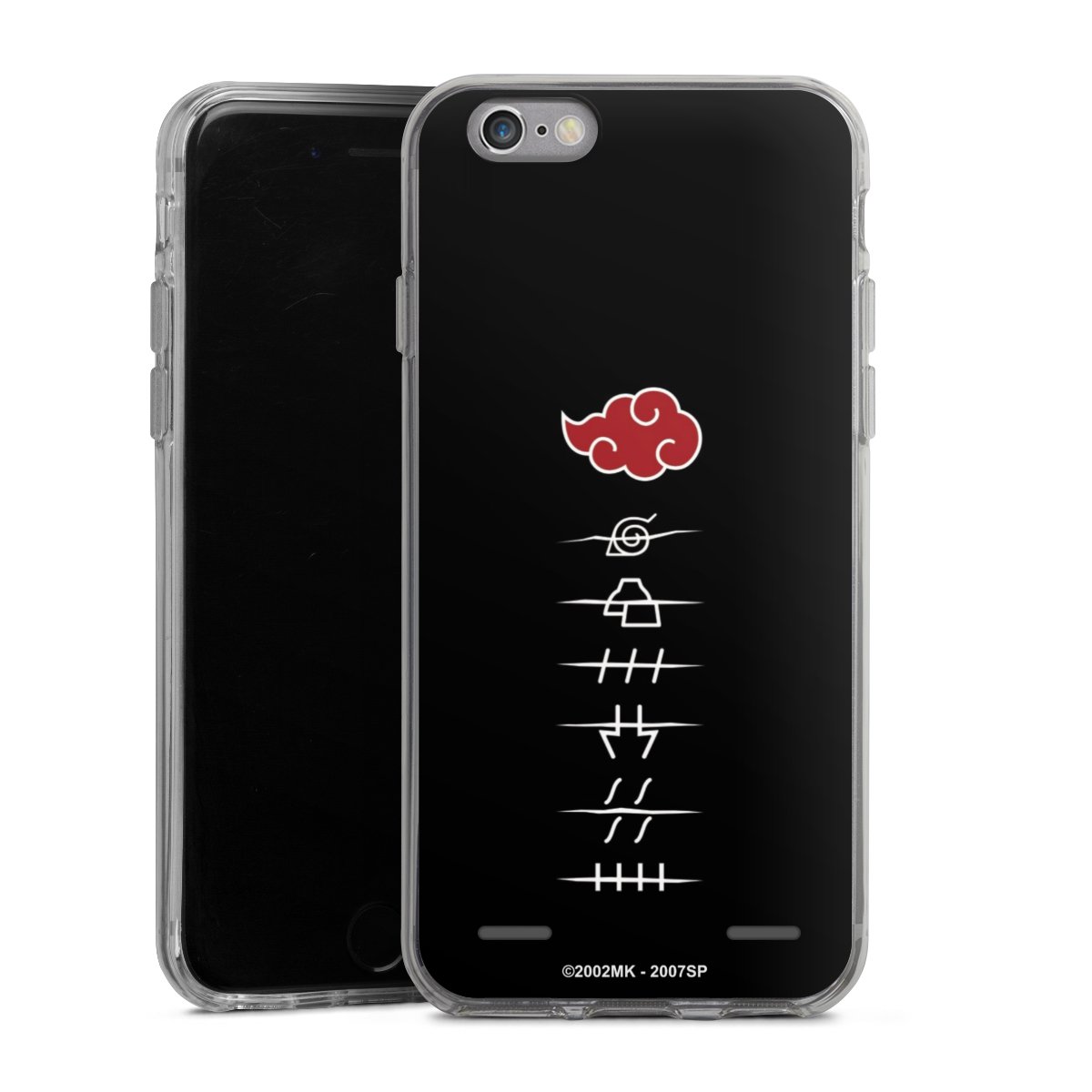 Symboles des membres de l'Akatsuki noirs