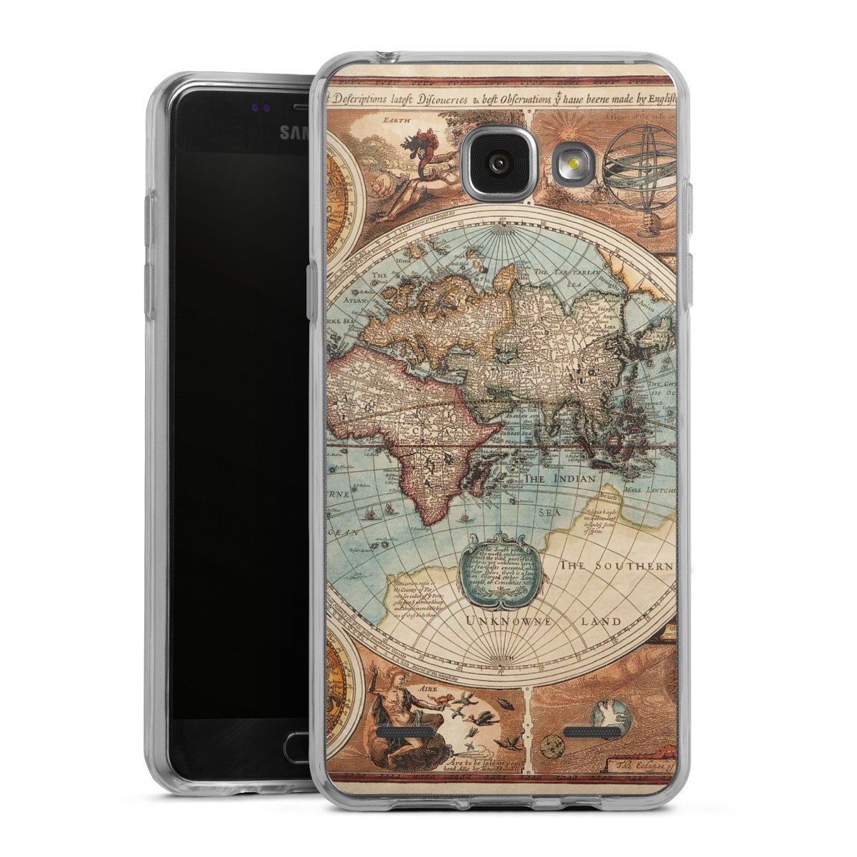 Mappa del mondo vintage