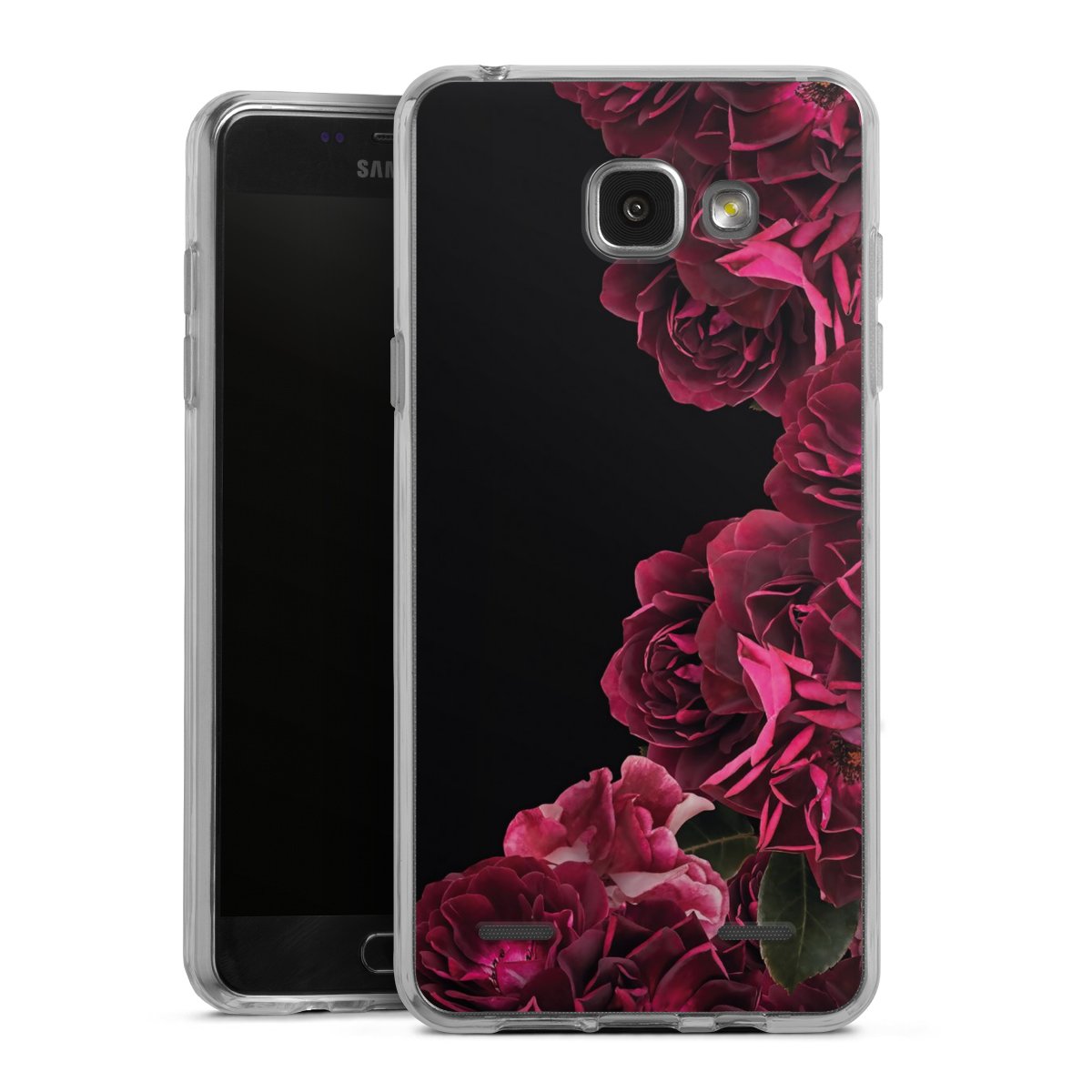 Rose vintage su nero