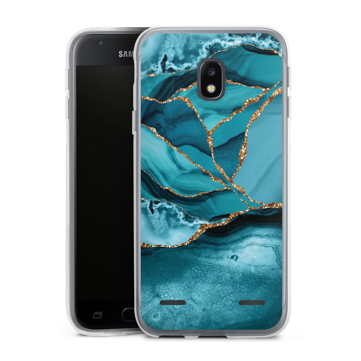 Eisblaue Marmor Landschaft