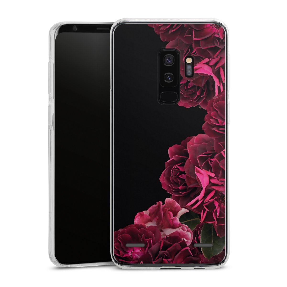 Rose vintage su nero