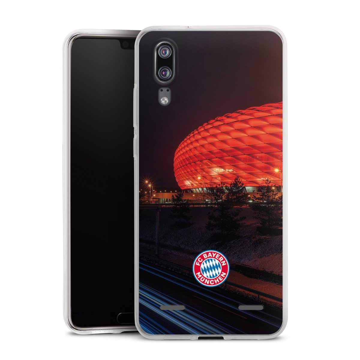 Allianz Arena bei Nacht FCB