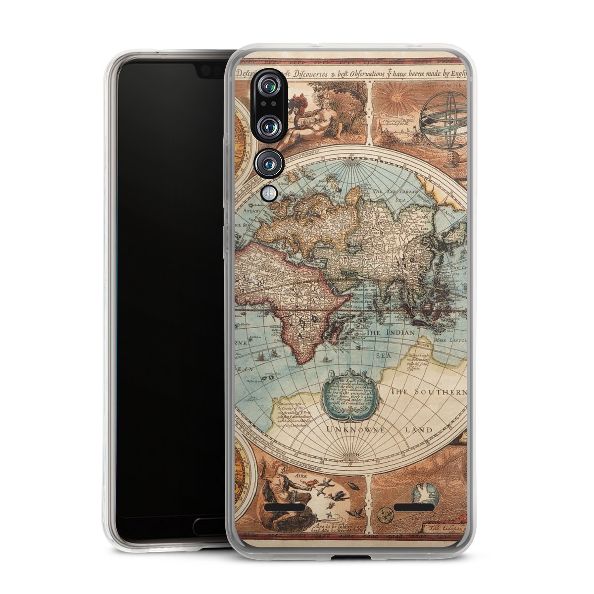 Mappa del mondo vintage