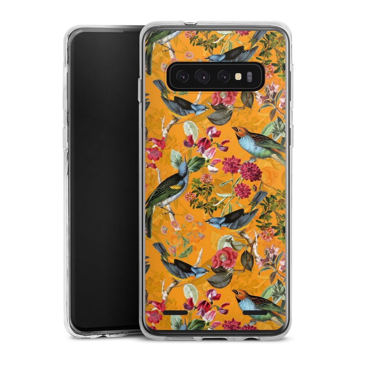 Vogels Bloemen Behang