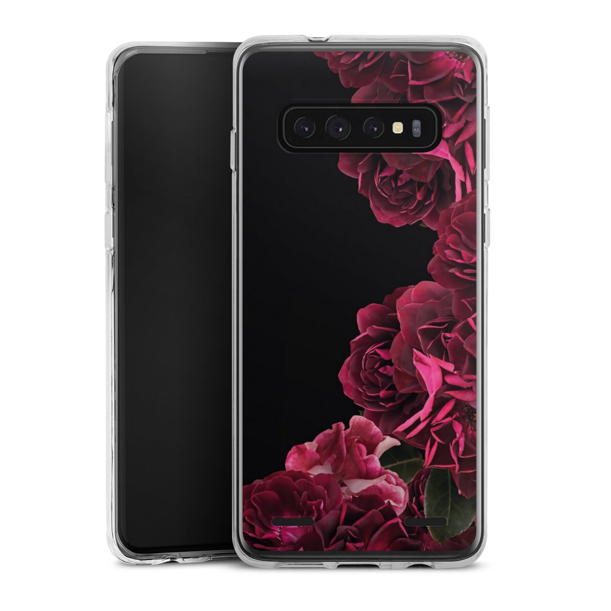 Rose vintage su nero