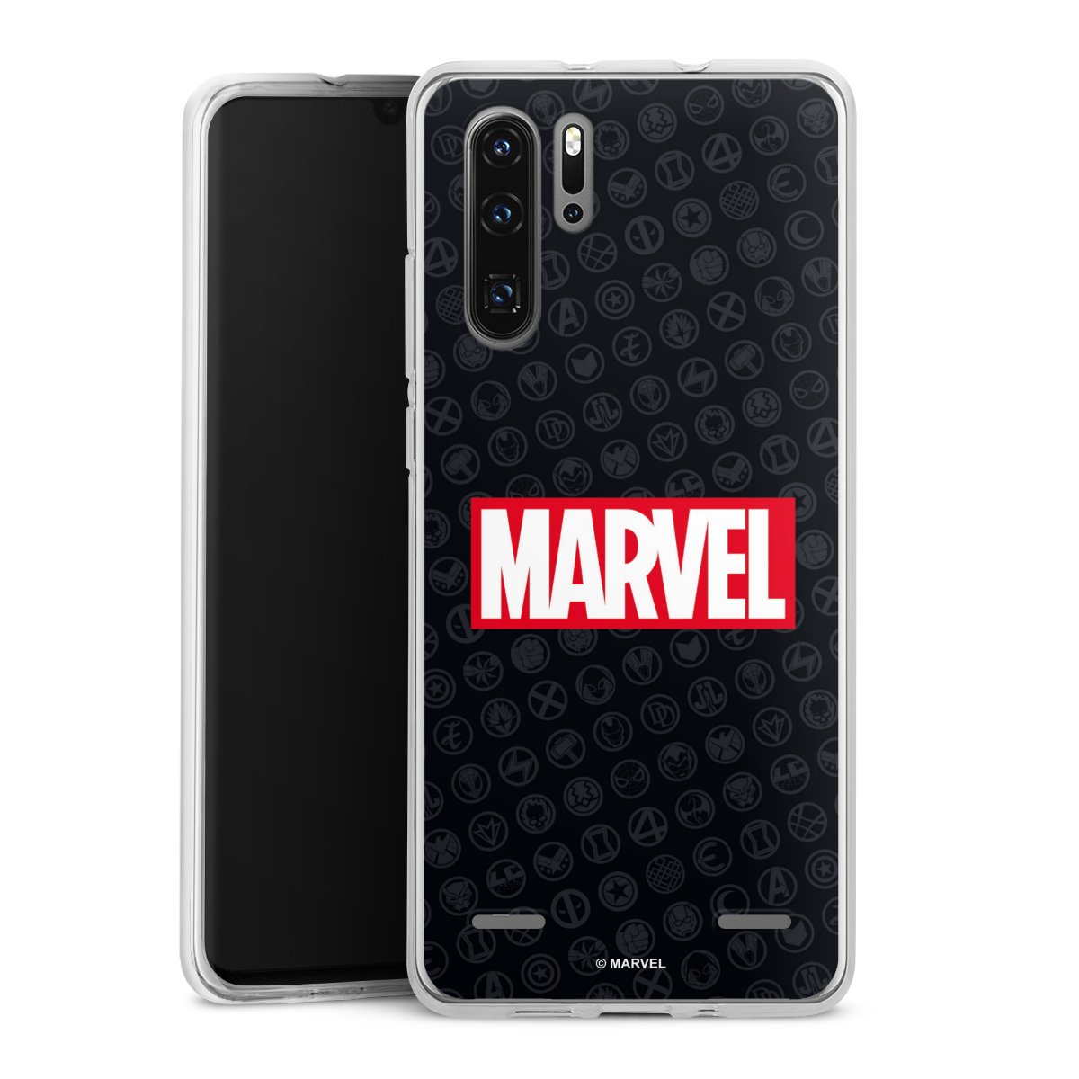 Marvel Logo Black Red 