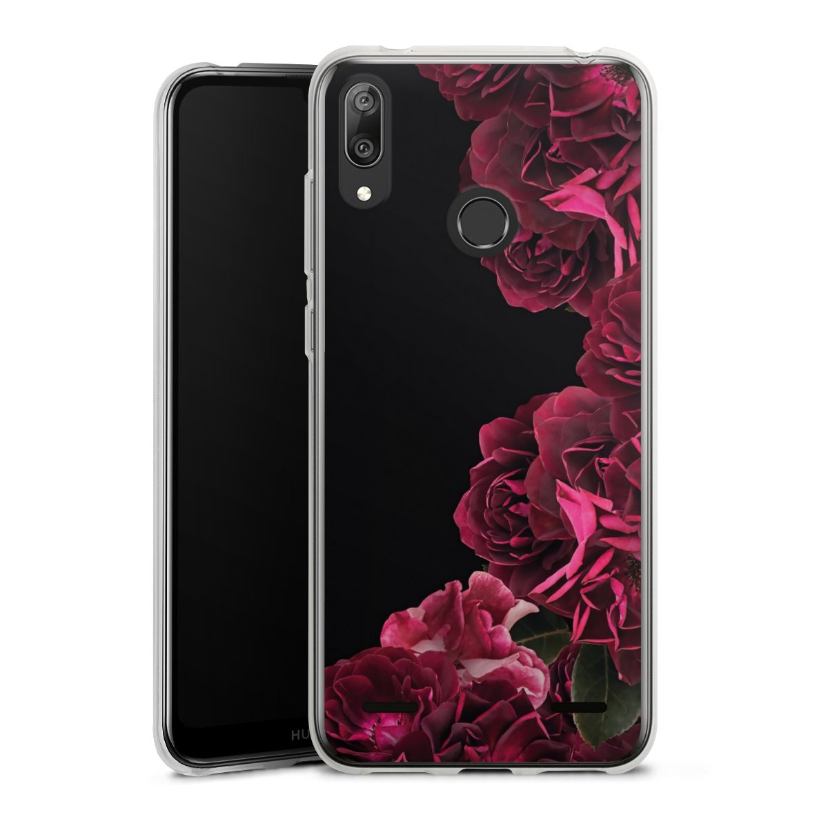 Rose vintage su nero