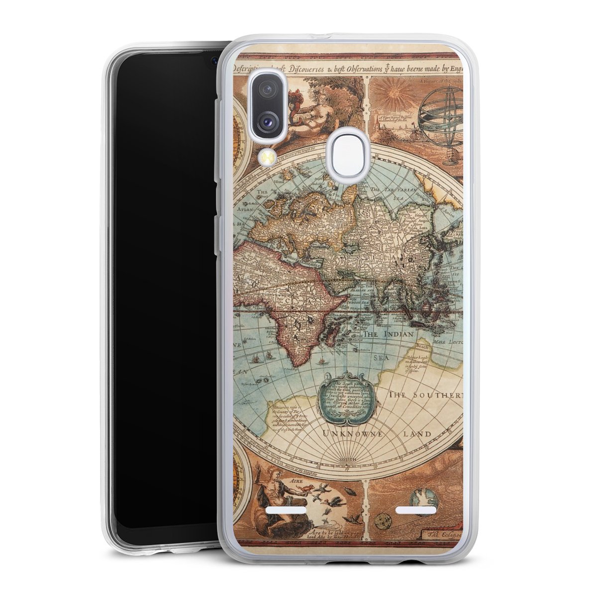 Mappa del mondo vintage