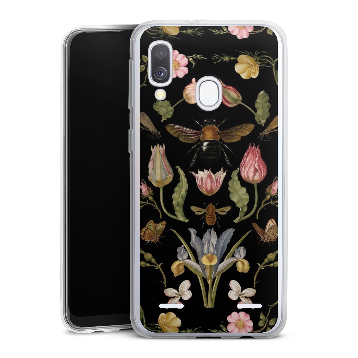 Veldbloemen en Bijen Zwart