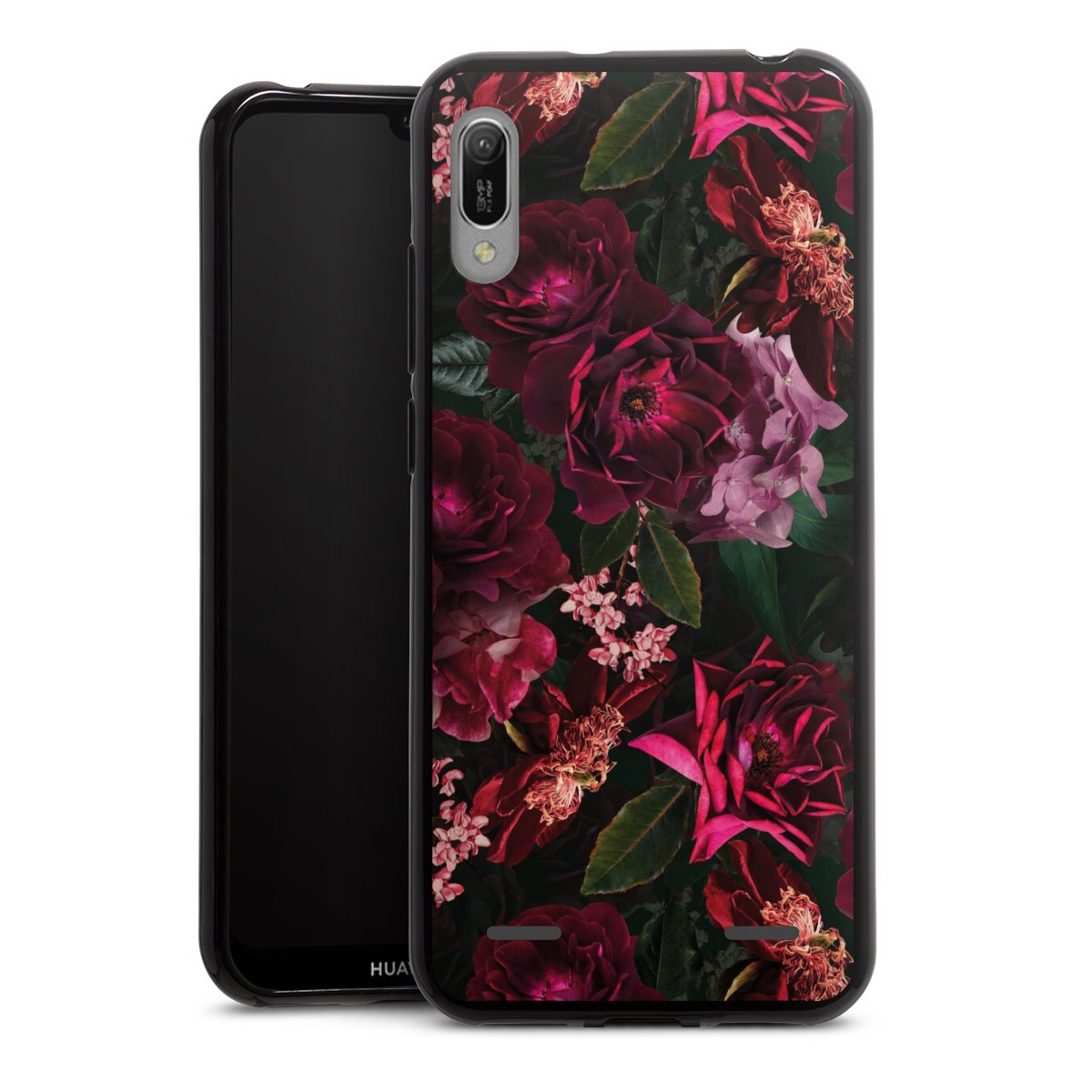 Dunkelrote und rosa Blüten