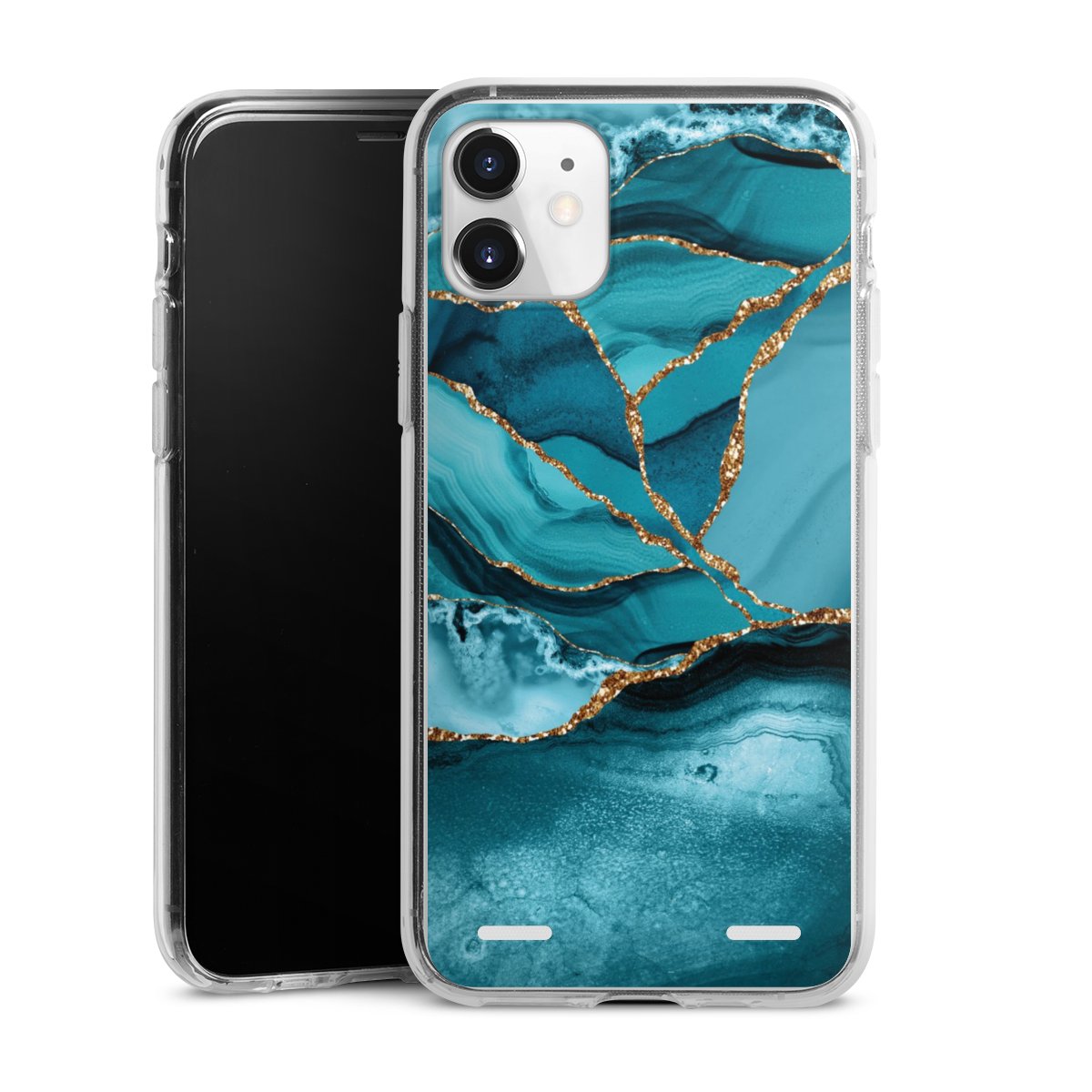 Eisblaue Marmor Landschaft