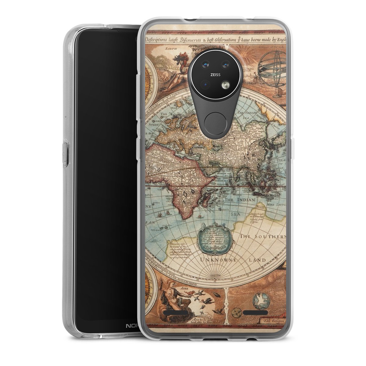 Mappa del mondo vintage