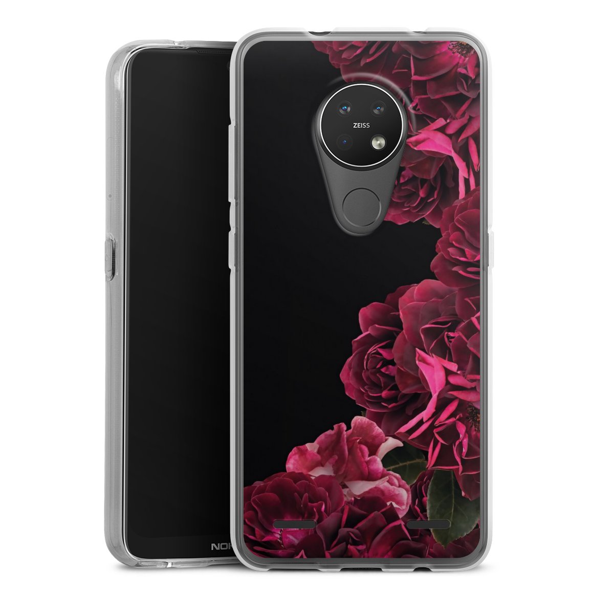 Rose vintage su nero