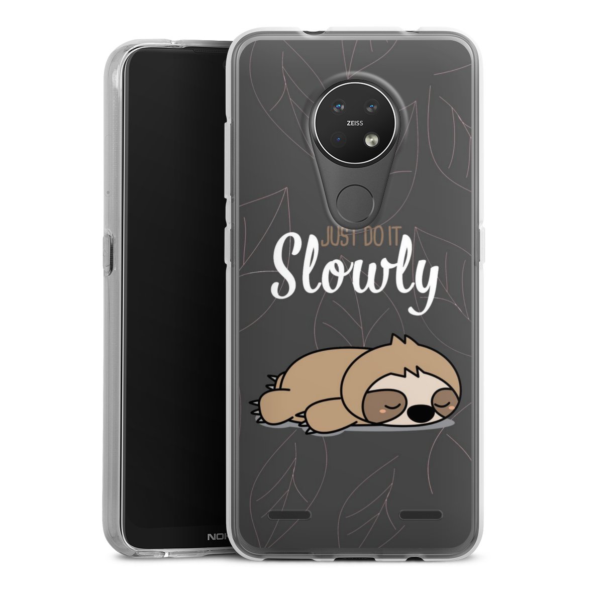 Just Do It Slowly Sloth Grey