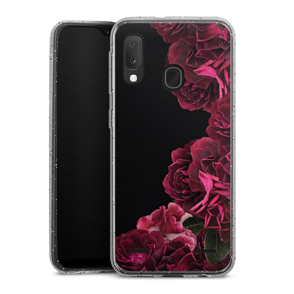 Rose vintage su nero