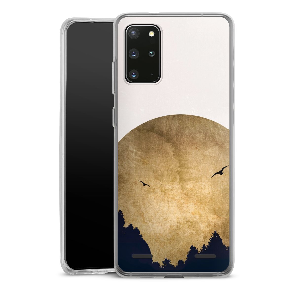 Twee vogels en de maan