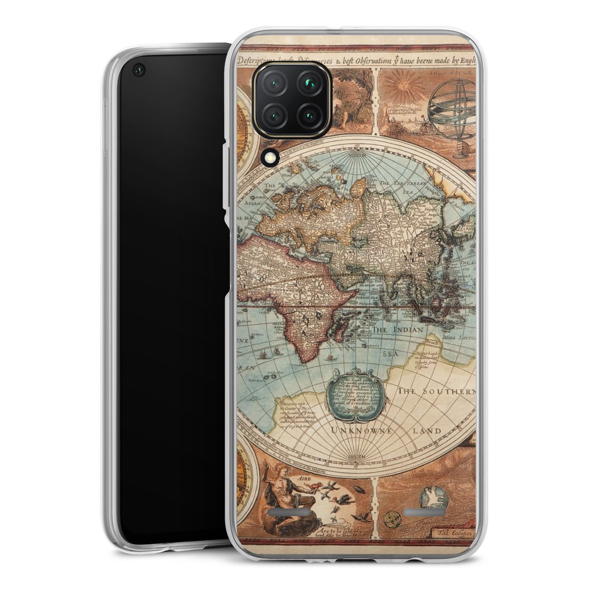 Mappa del mondo vintage
