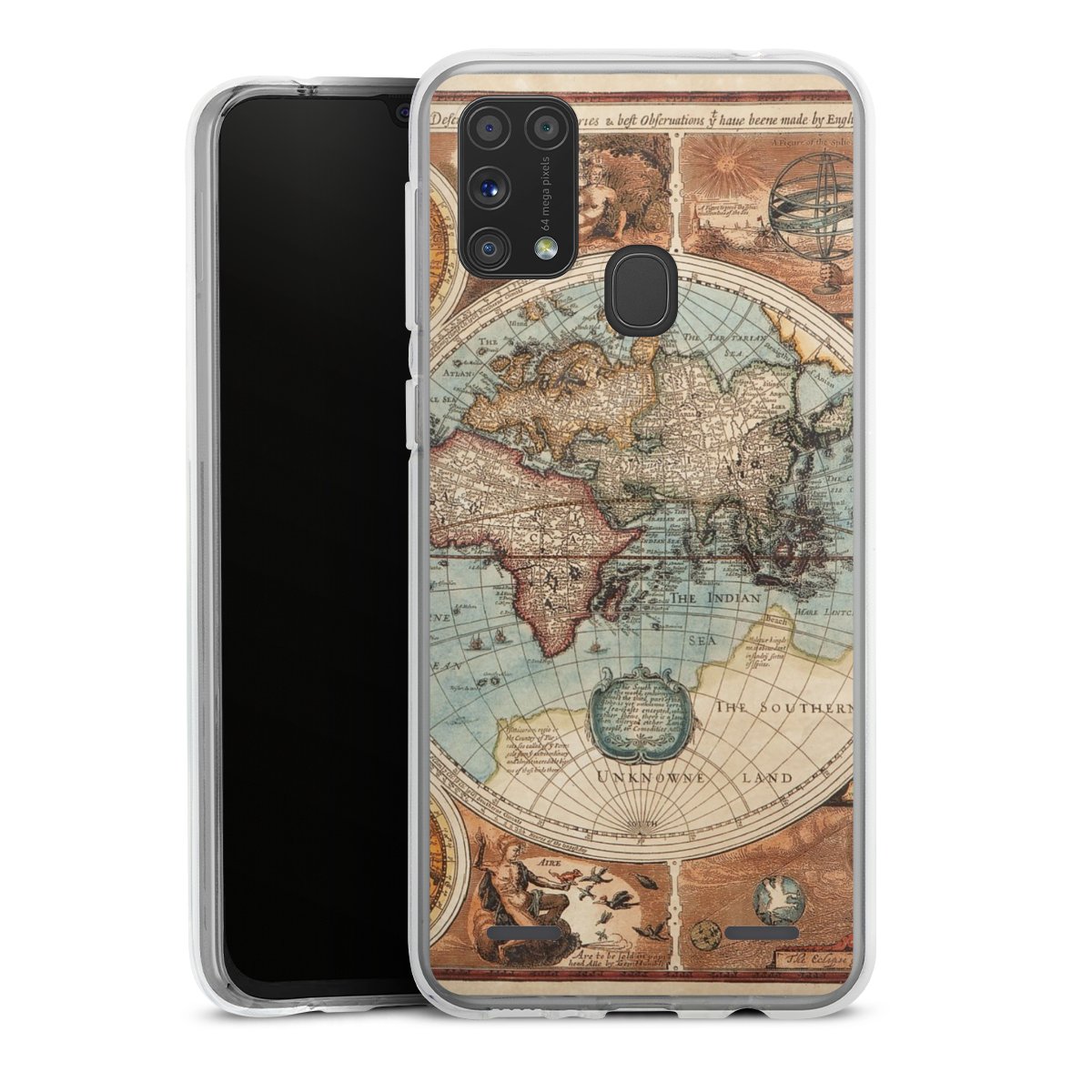Mappa del mondo vintage