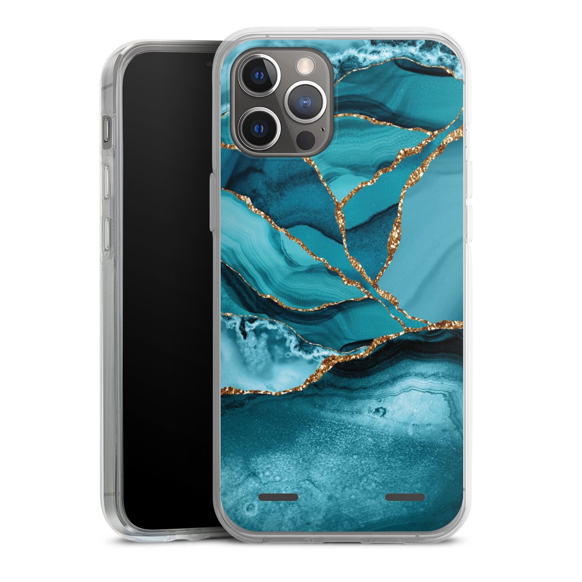 Eisblaue Marmor Landschaft
