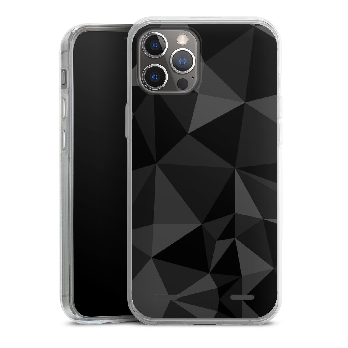 Motif Polygone Noir