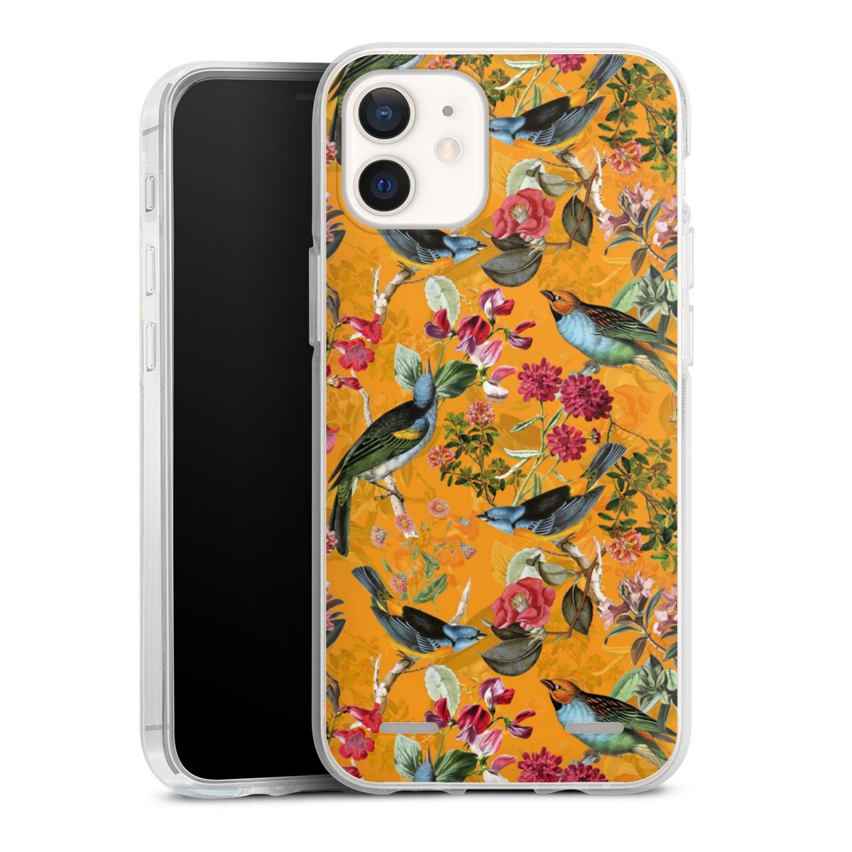 Vogels Bloemen Behang