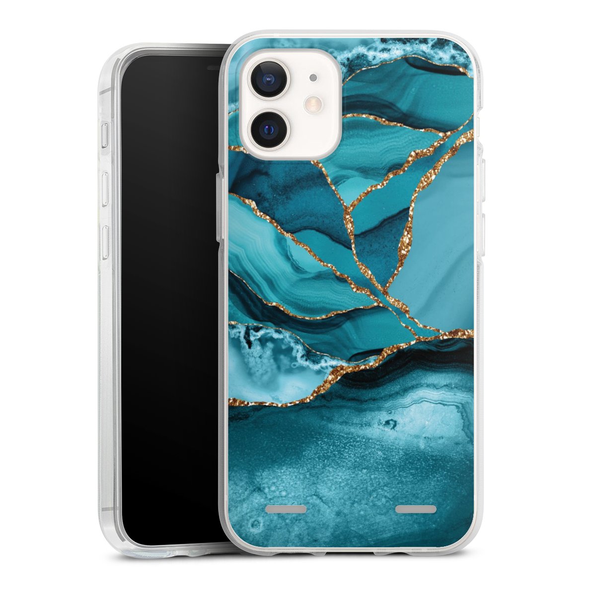Eisblaue Marmor Landschaft