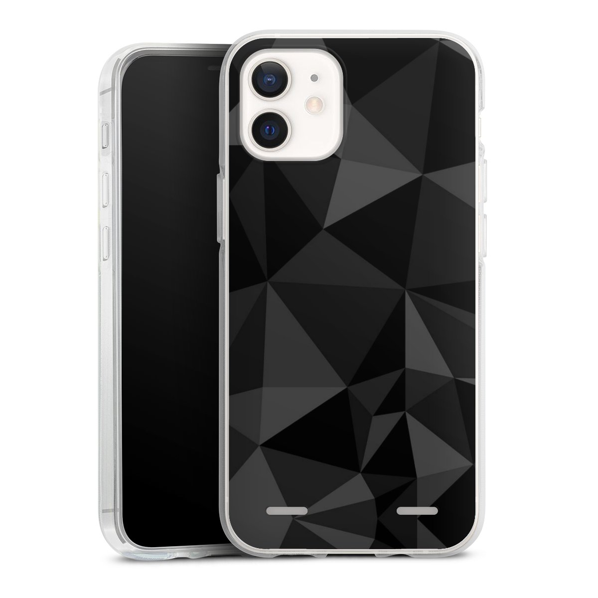 Motif Polygone Noir
