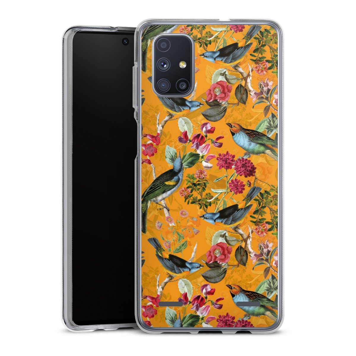 Vogels Bloemen Behang