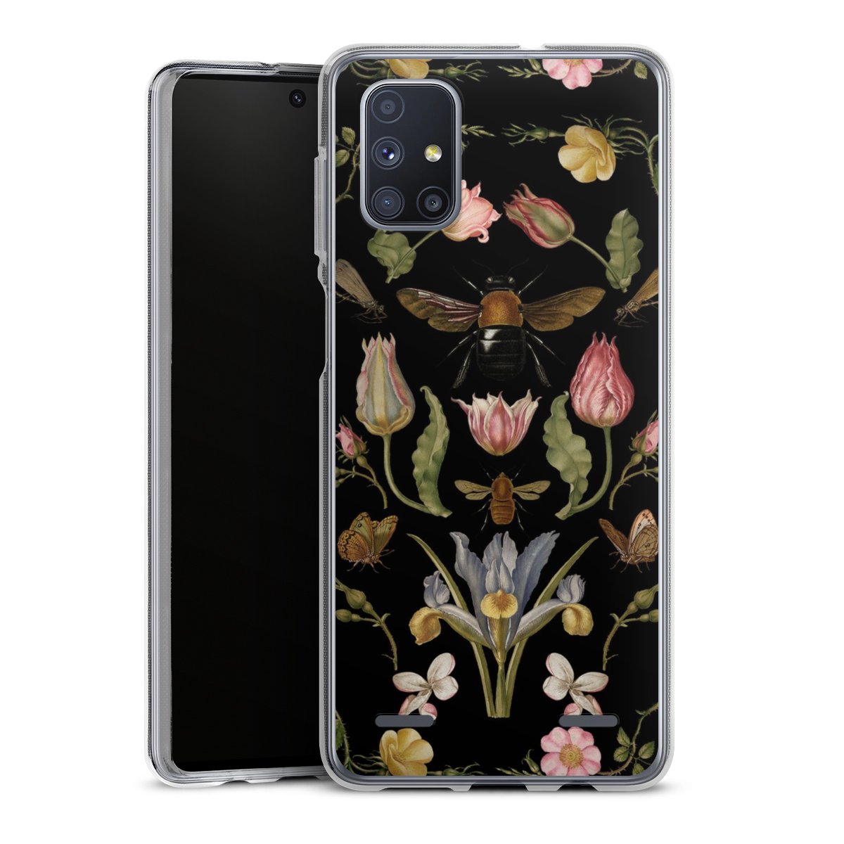 Veldbloemen en Bijen Zwart