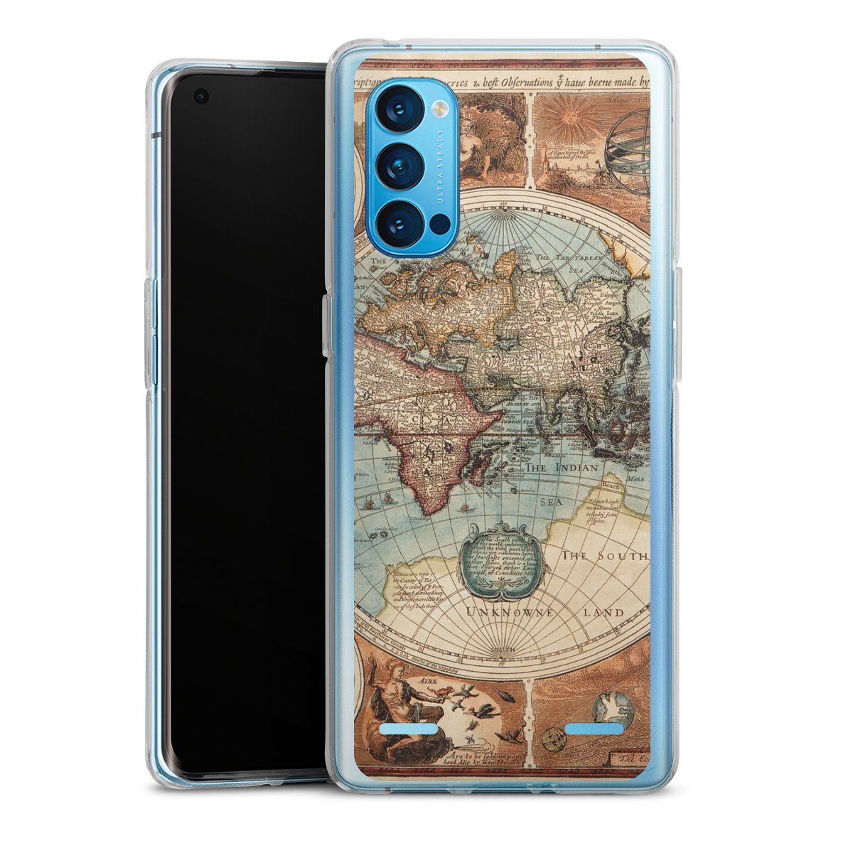 Mappa del mondo vintage