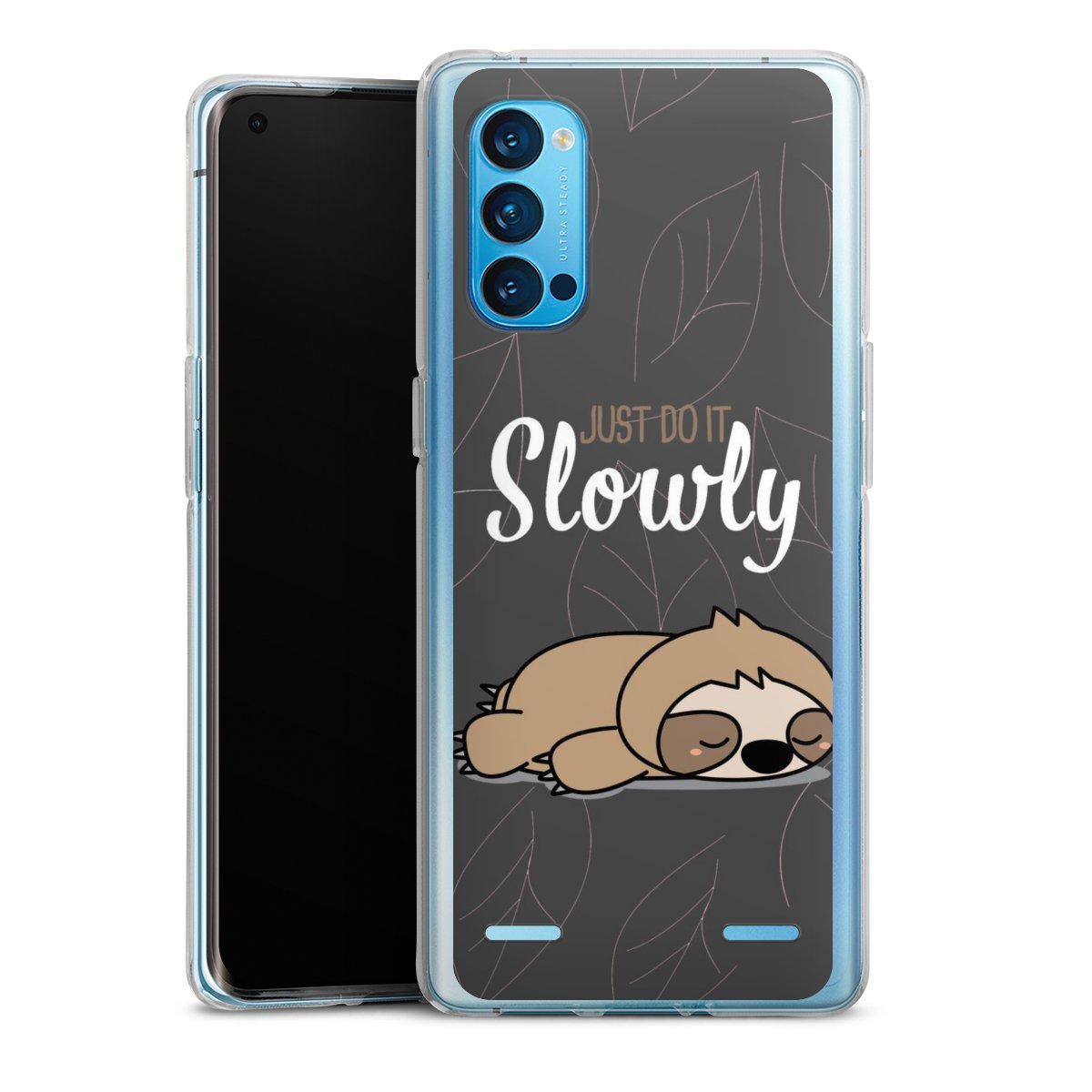 Just Do It Slowly Sloth Grey