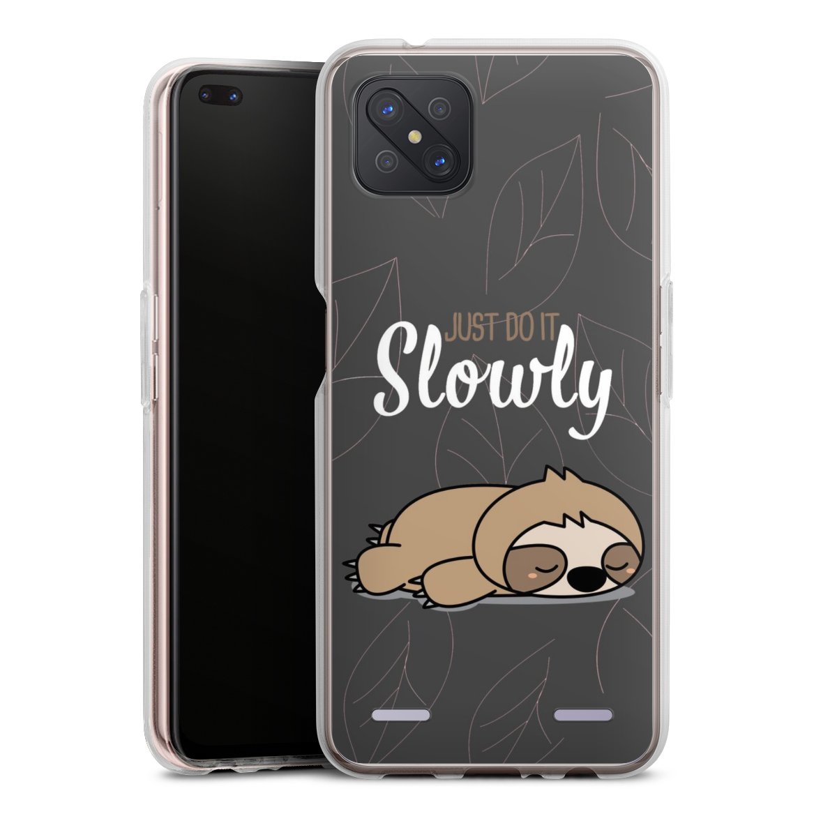 Just Do It Slowly Sloth Grey