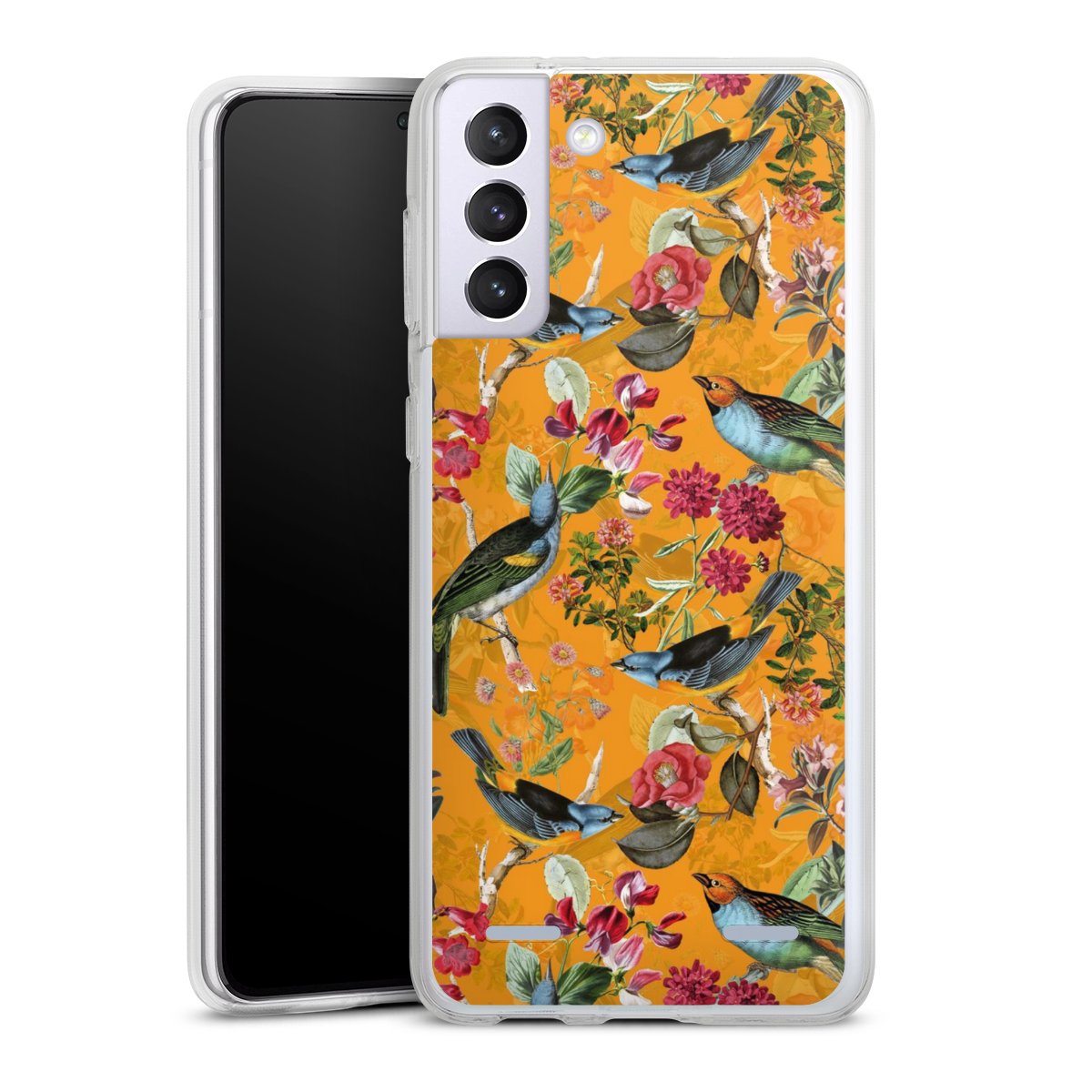Vogels Bloemen Behang