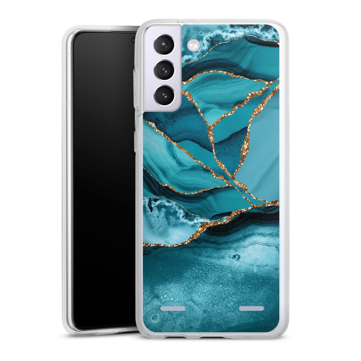 Paesaggio di marmo blu ghiaccio
