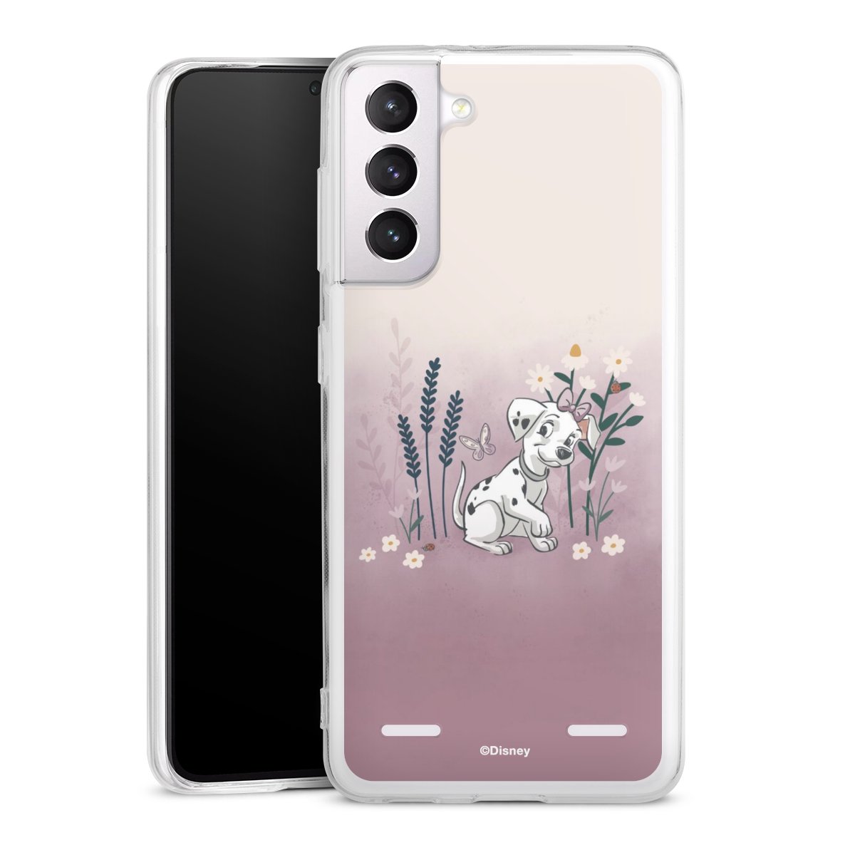 Les 101 Dalmatiens avec des fleurs