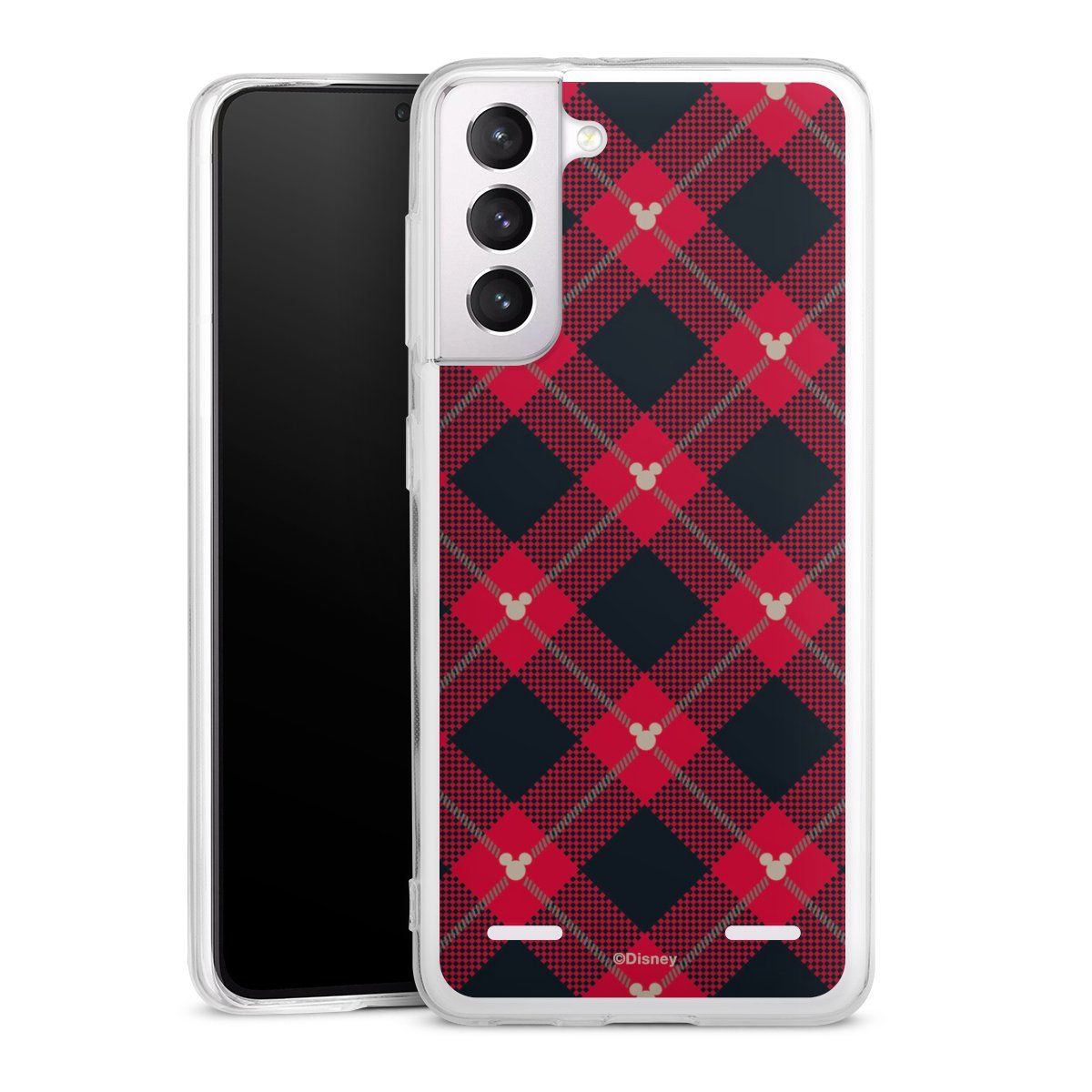 Motif de Noël Mickey rouge