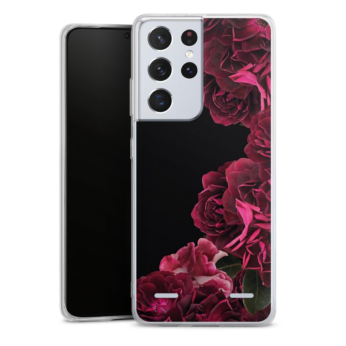 Rose vintage su nero