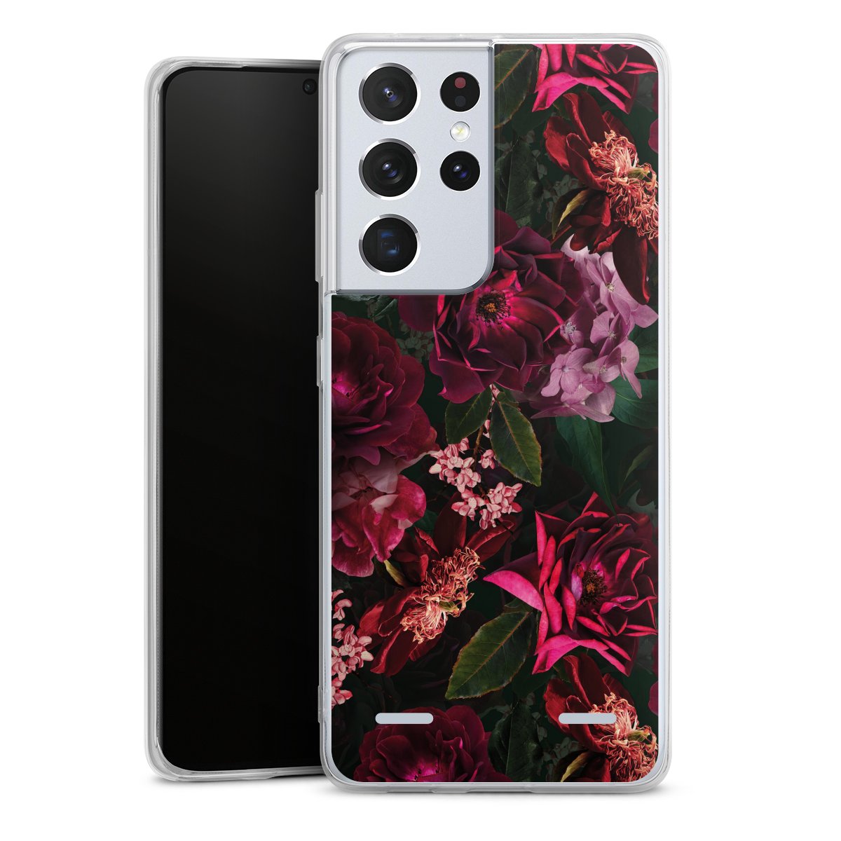 Fiori rosso scuro e rosa
