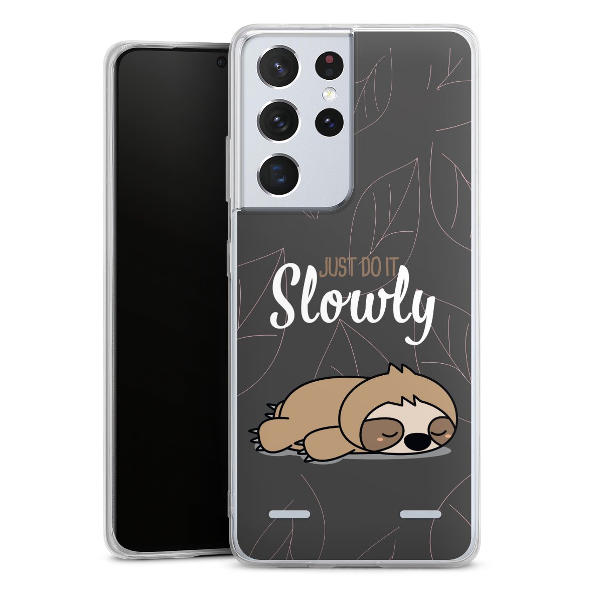 Just Do It Slowly Sloth Grey
