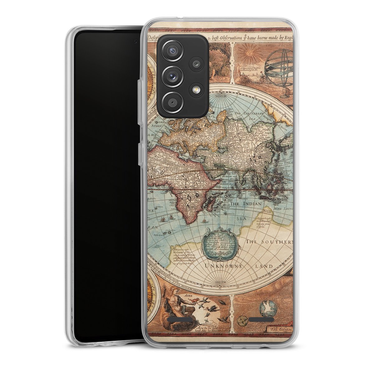 Mappa del mondo vintage