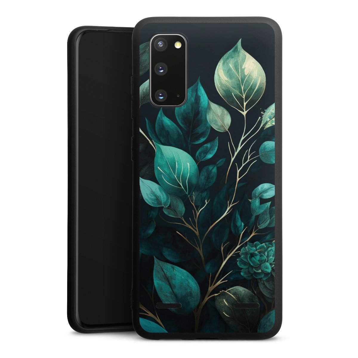 Eukalyptus dunkler Hintergrund