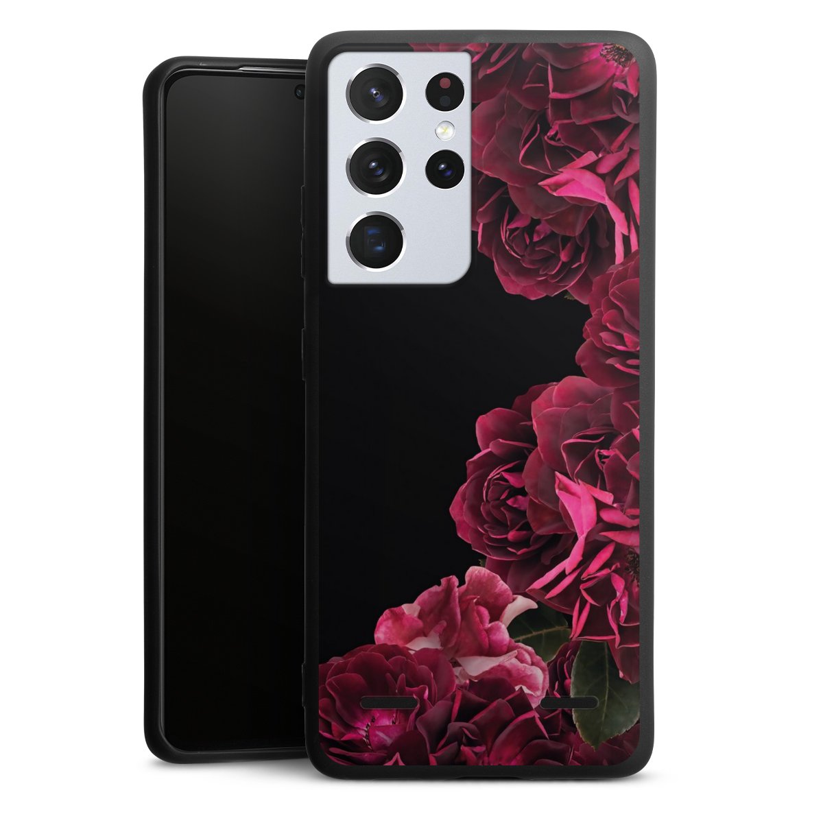Rose vintage su nero