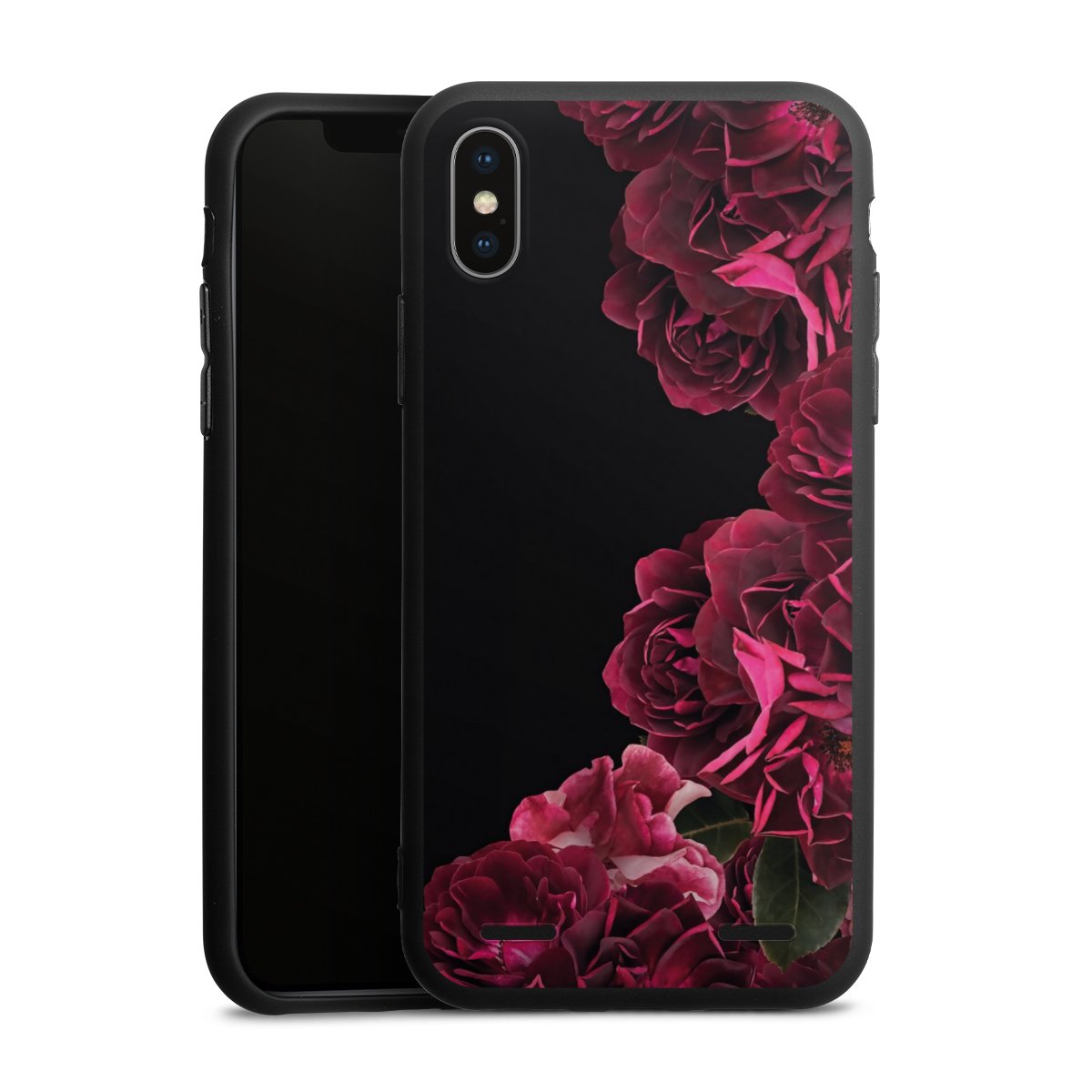 Rose vintage su nero