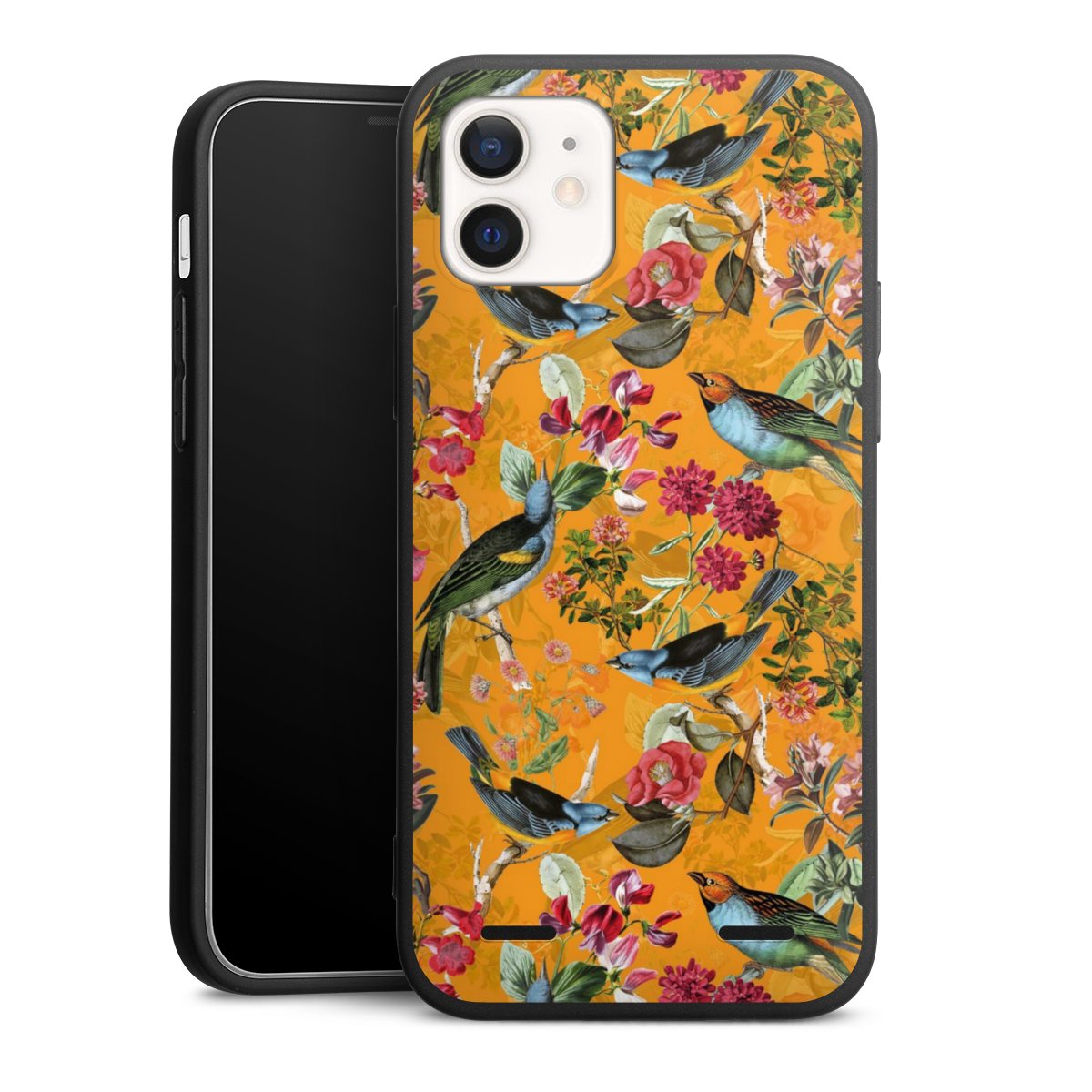 Vogels Bloemen Behang