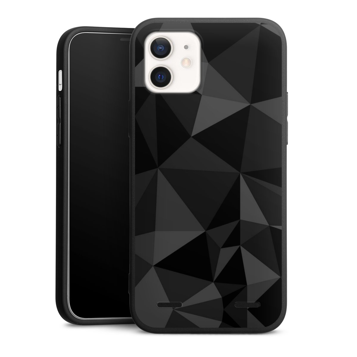 Motif Polygone Noir